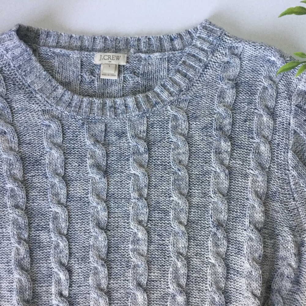 J Crew Factory Cable Knit pullover sweater